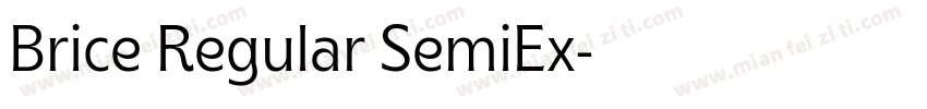 Brice Regular SemiEx字体转换